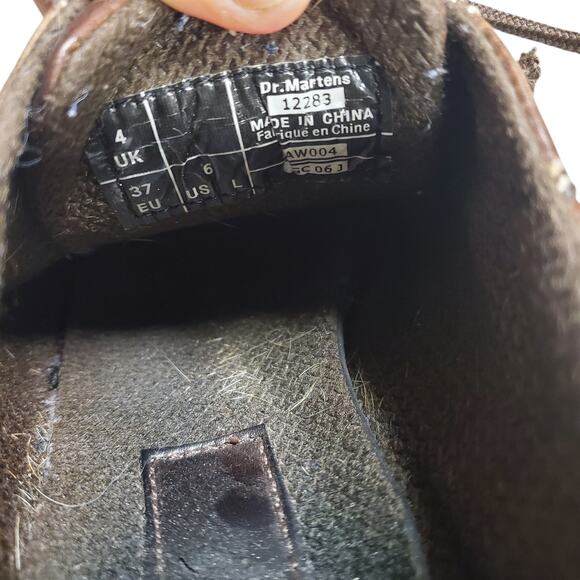 Vintage Dr. Martens Daisy Platform Oxford Shoes Brown Leather - Women's 6 - Picture 8 of 11